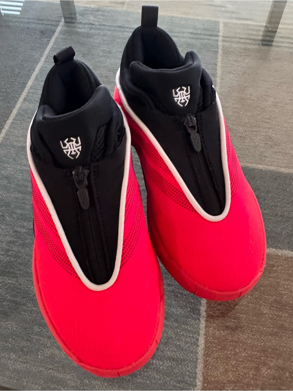 Adidas D.O.N. Issue 7’Foundation’ Red Performance Slip-On Sneakers